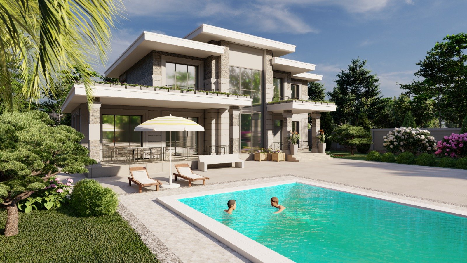 Memarlıq layihəsinin 3D renderi — 1