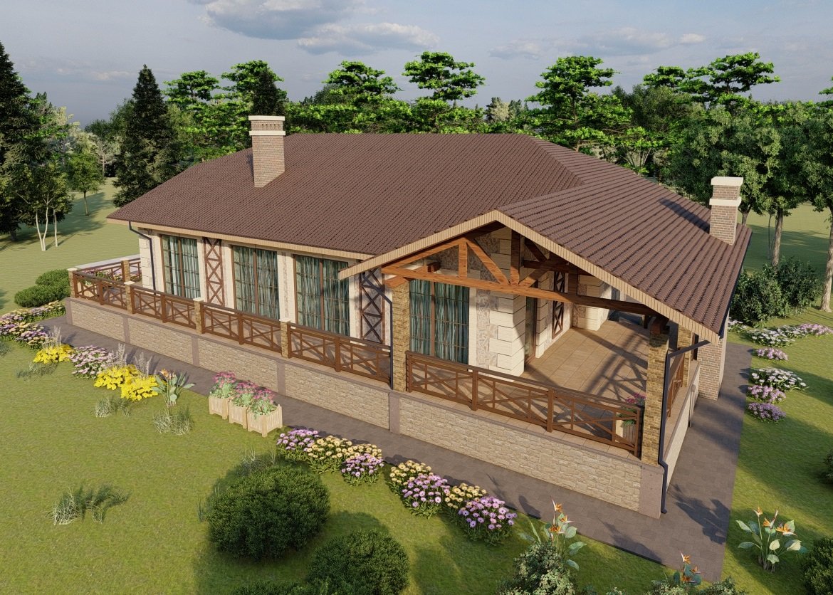 Memarlıq layihəsinin 3D renderi — 13