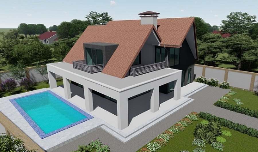Memarlıq layihəsinin 3D renderi — 19