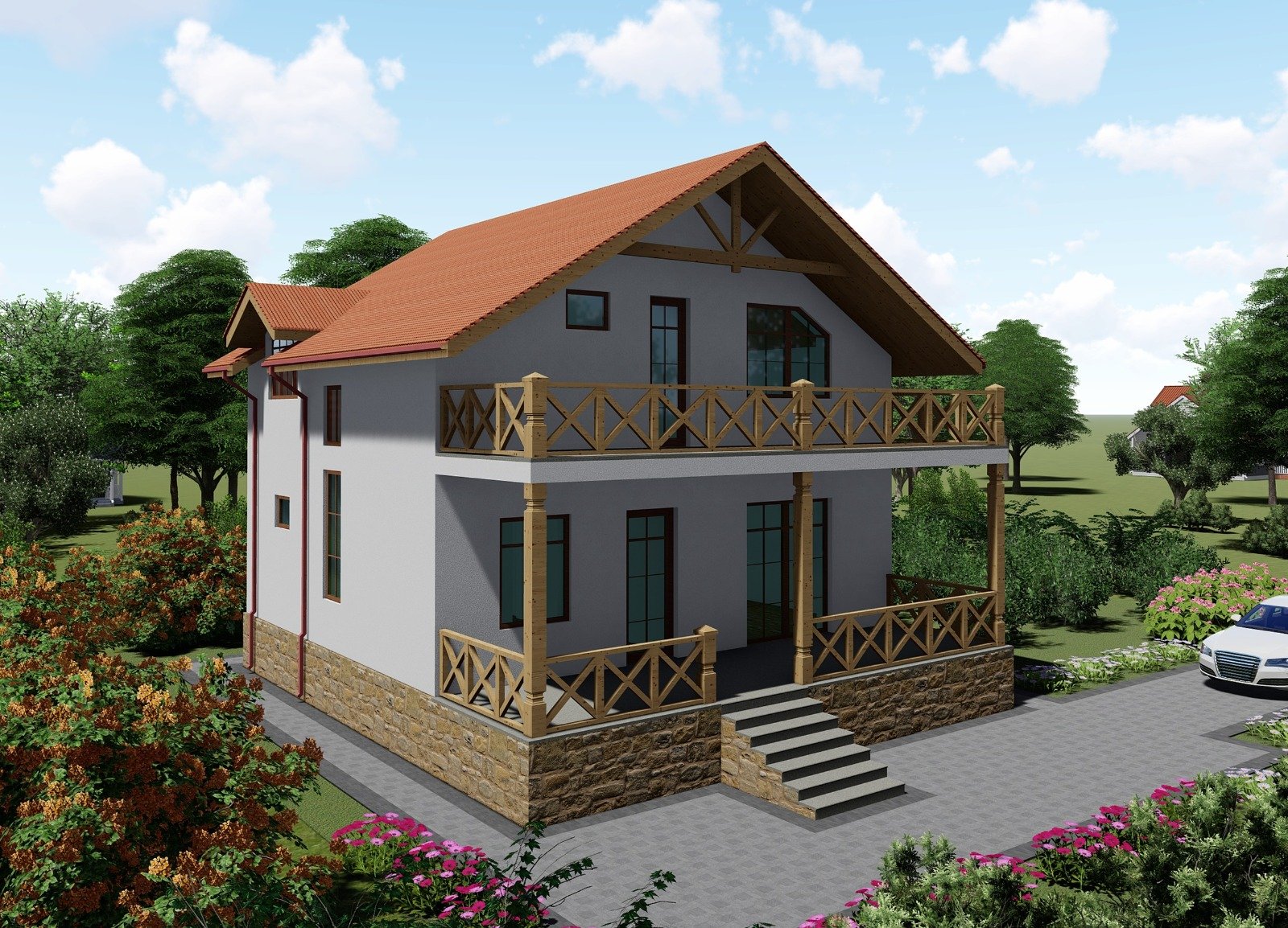 Memarlıq layihəsinin 3D renderi — 26