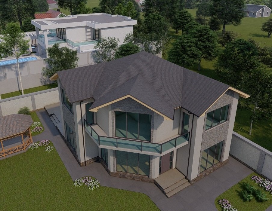Memarlıq layihəsinin 3D renderi — 29